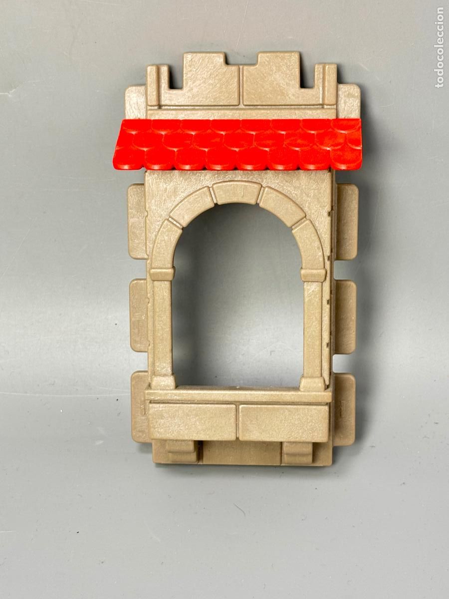 Playmobil: Playmobil lote pared balc&oacute;n con tejado castillo medieval