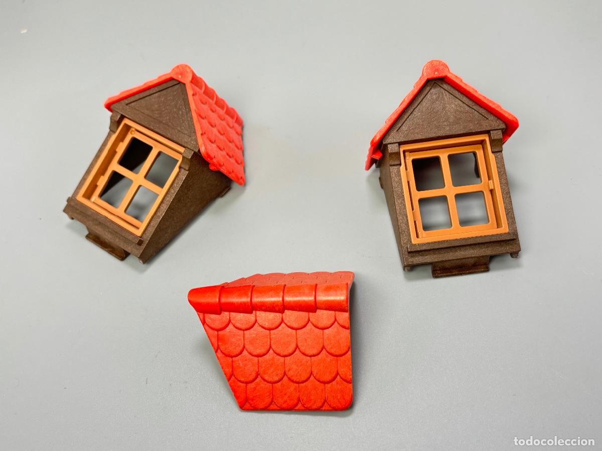 Playmobil: Playmobil lote ventana tejado marco casa castillo medieval