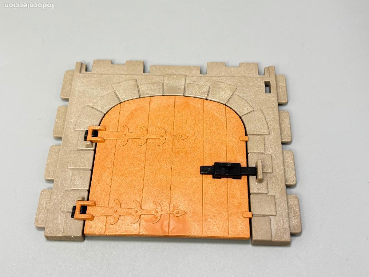 Playmobil: Playmobil lote pared y puerta con cerradura castillo medieval
