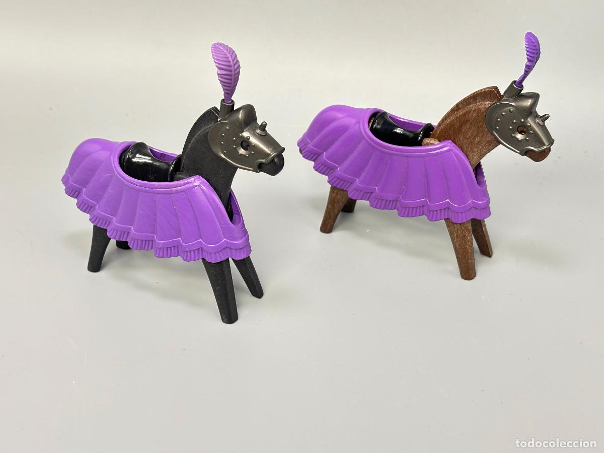 Playmobil: Playmobil 3669 caballo medieval con manta soldado medieval
