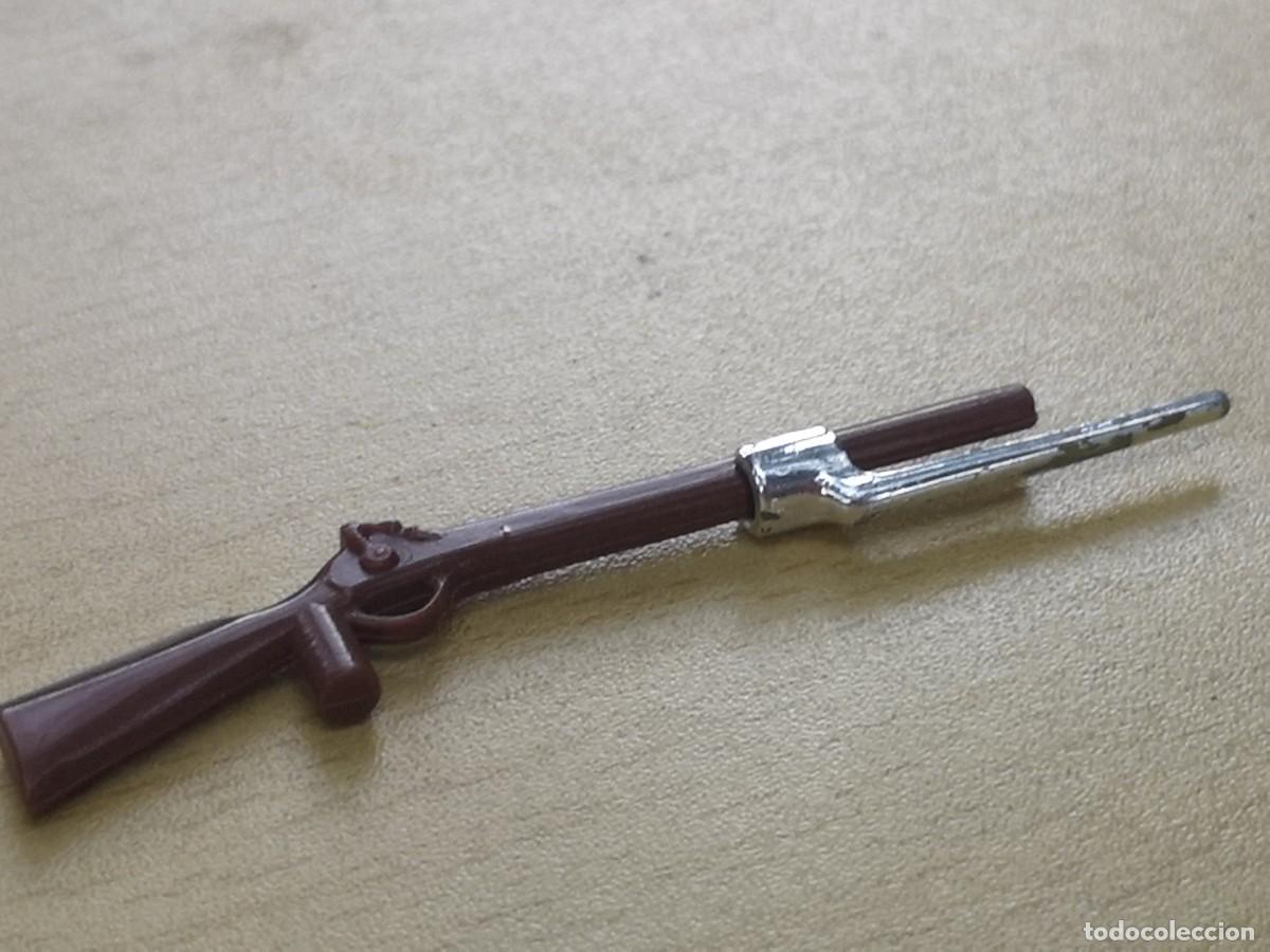 Playmobil: Playmobil rifle con bayoneta cromada vintage escopeta armas Hol