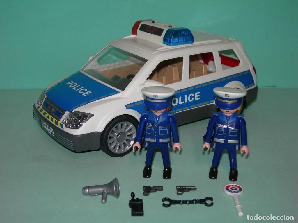 Playmobil: - PLAYMOBIL - COCHE DE POLIC&Iacute;A CON POLIC&Iacute;AS REF. 6920 - CIUDAD -