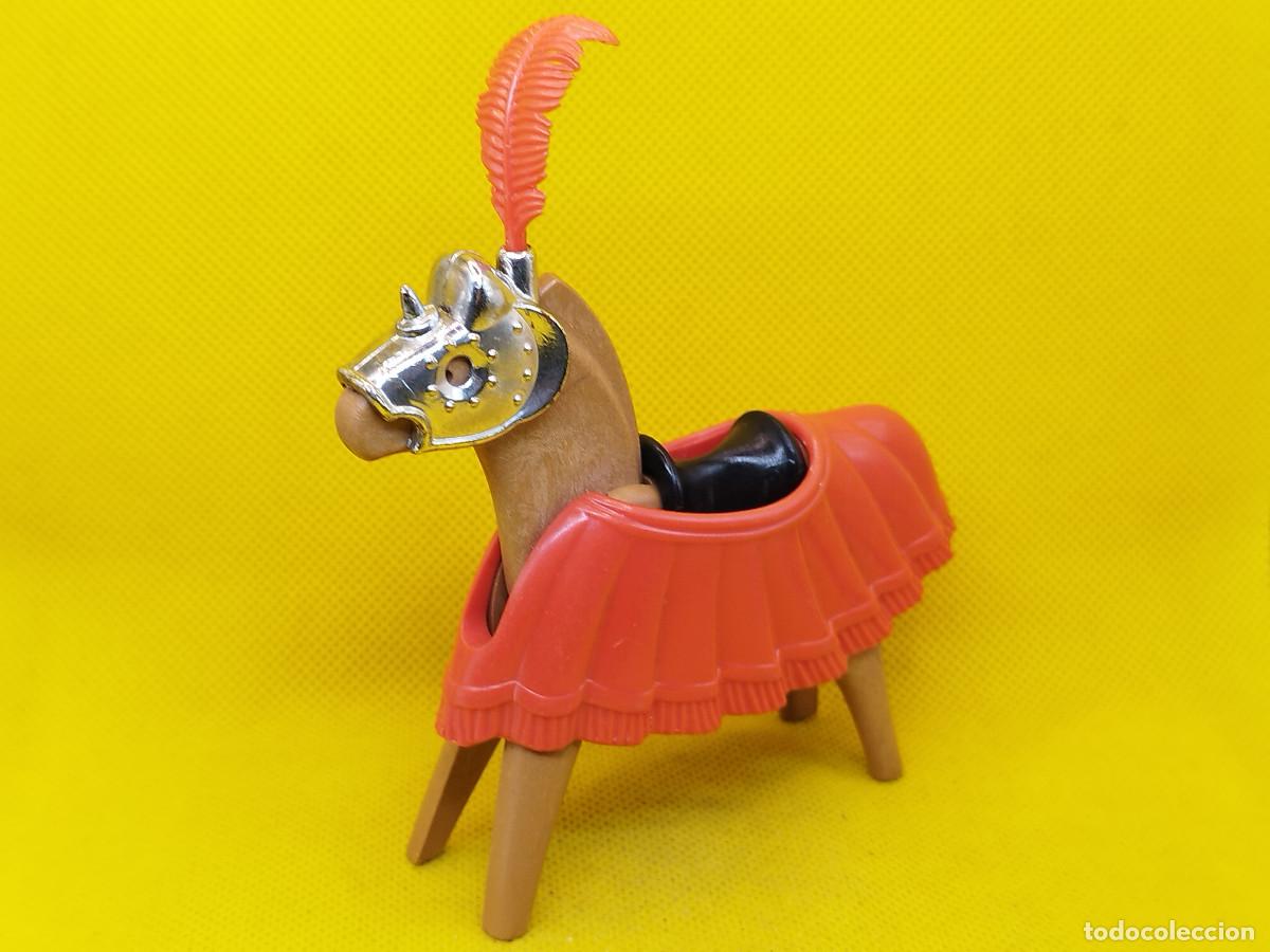 Playmobil: Playmobil Caballo medieval con barda roja