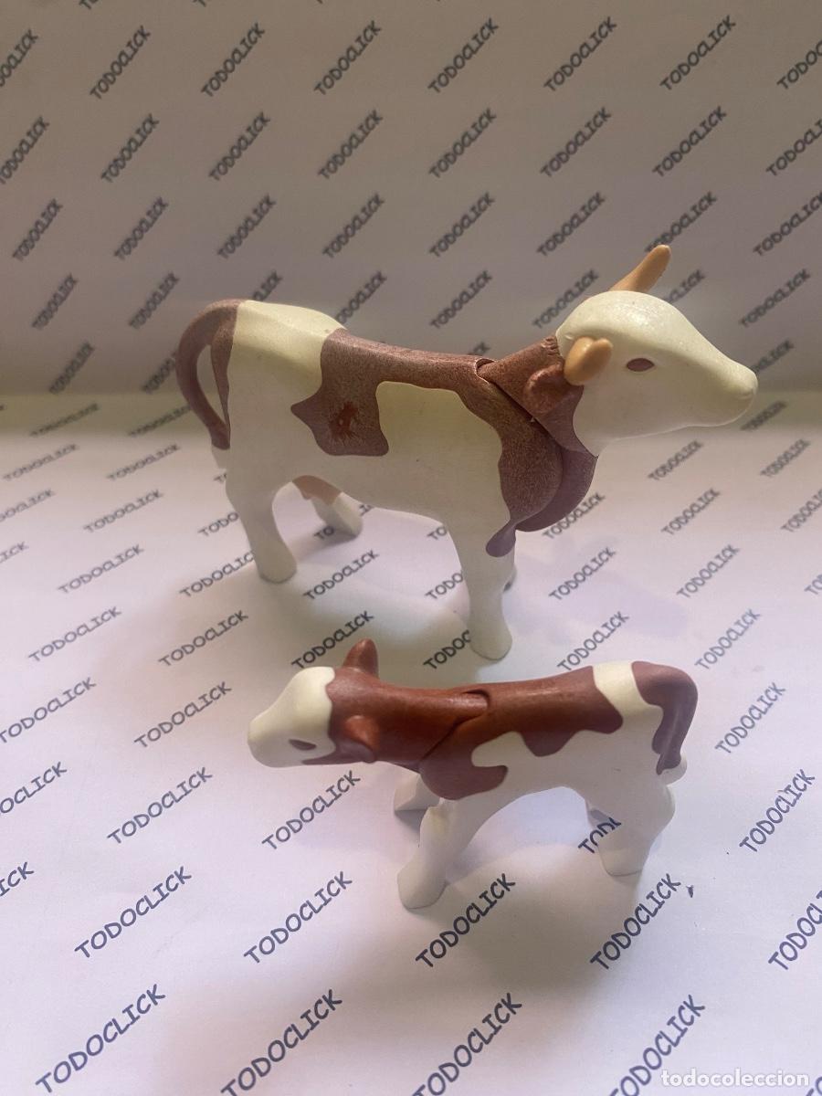 Playmobil: Playmobil vaca y ternero (pedido m&iacute;nimo 5&euro;)