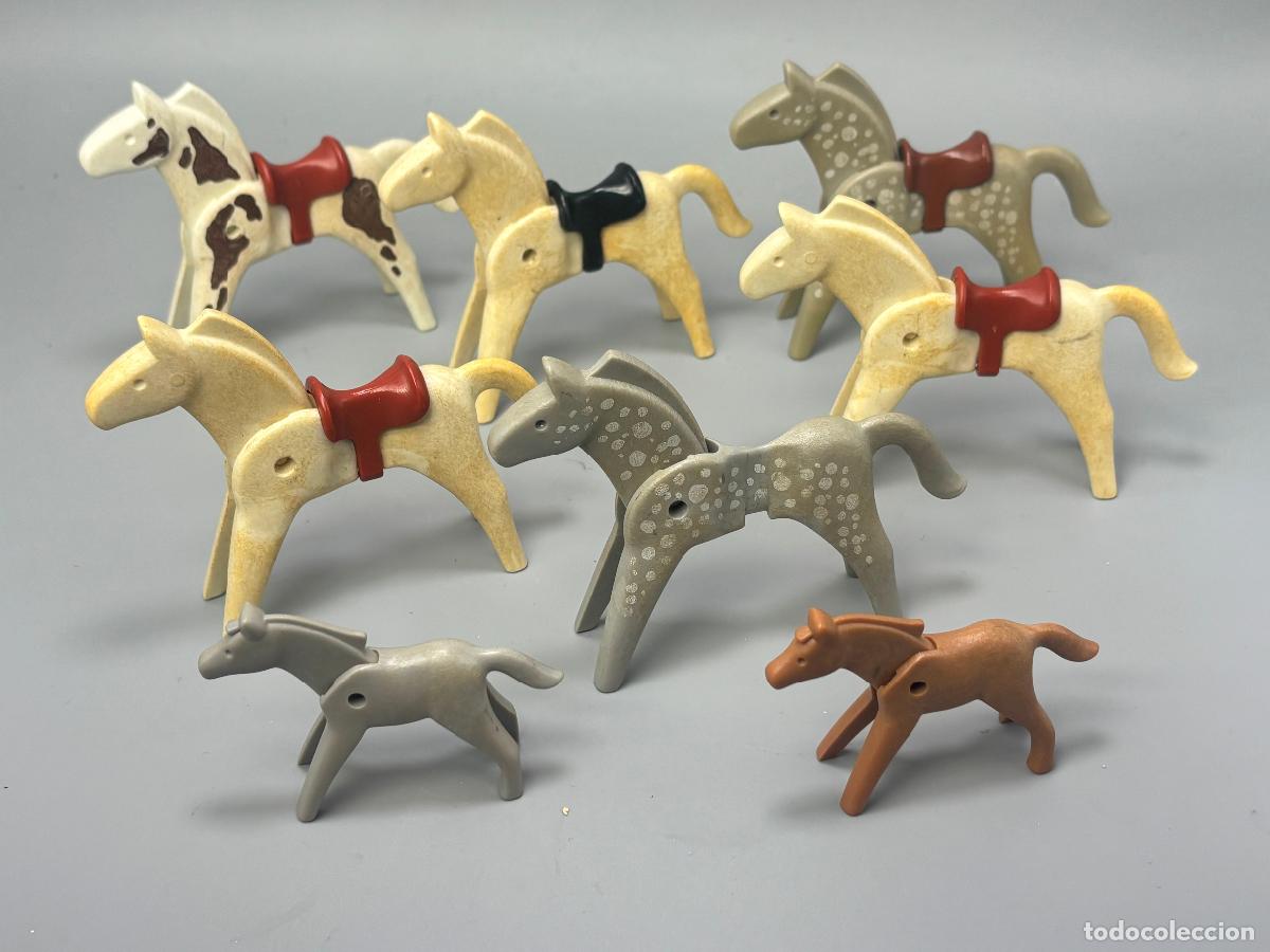 Playmobil: Playmobil lote caballo con silla y potros
