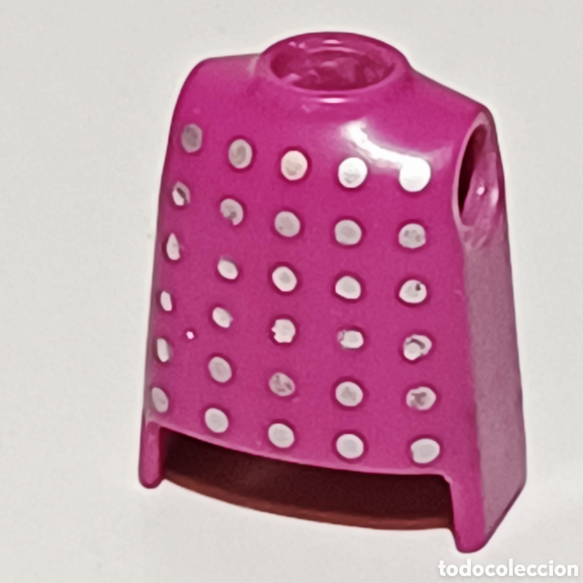 Playmobil: Pieza playmobil torso rosa con lunares metalizados vikingo medieval guerrero
