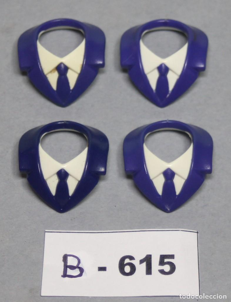 Playmobil: PLAYMOBIL 4 CUELLOS CON CORBATA - OFICINA TRAJE MODA POLIC&Iacute;A (B-615)