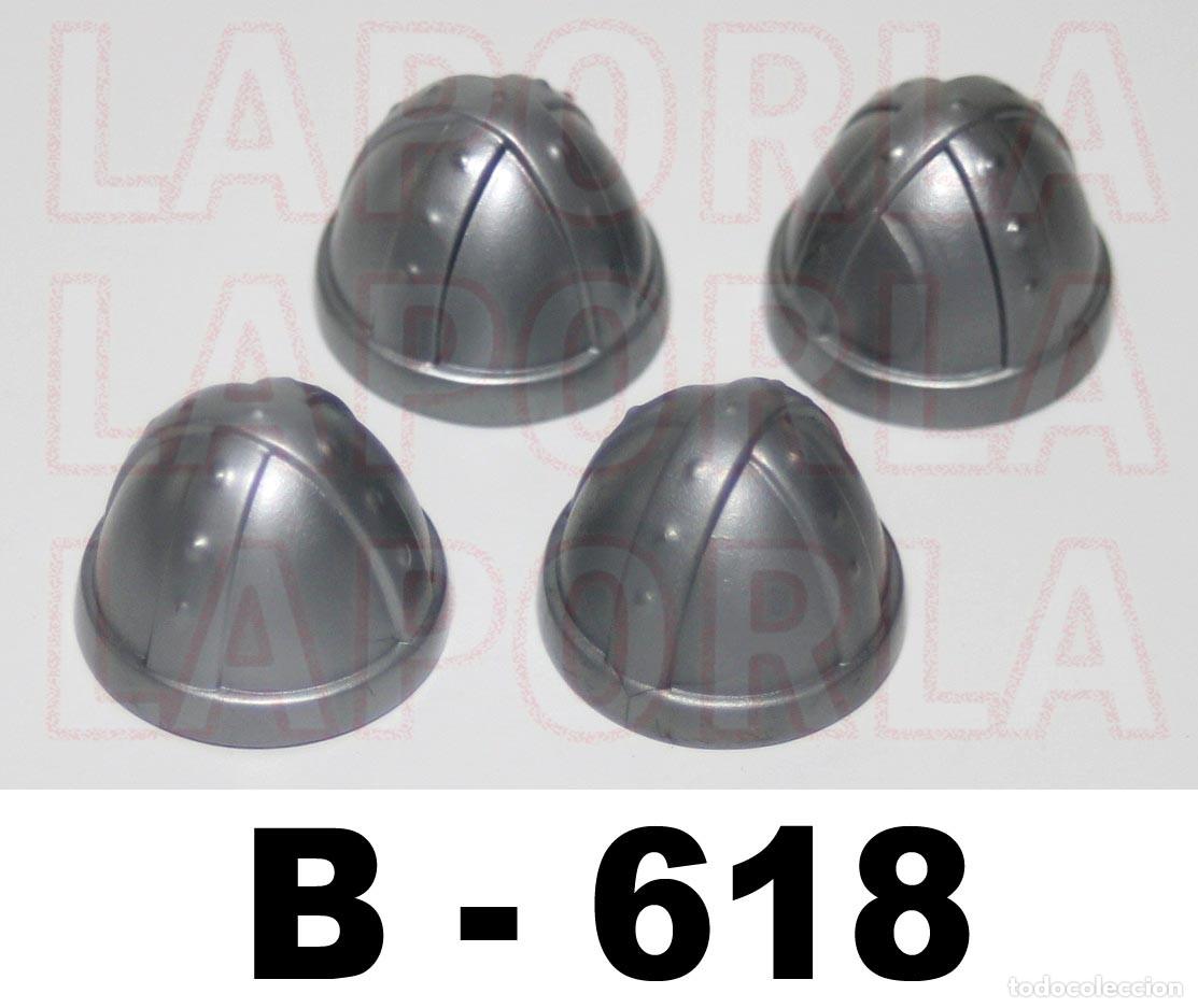 Playmobil: PLAYMOBIL 4 CASCOS SOLDADO MEDIEVAL GUARDIA CASTILLO (B-618)