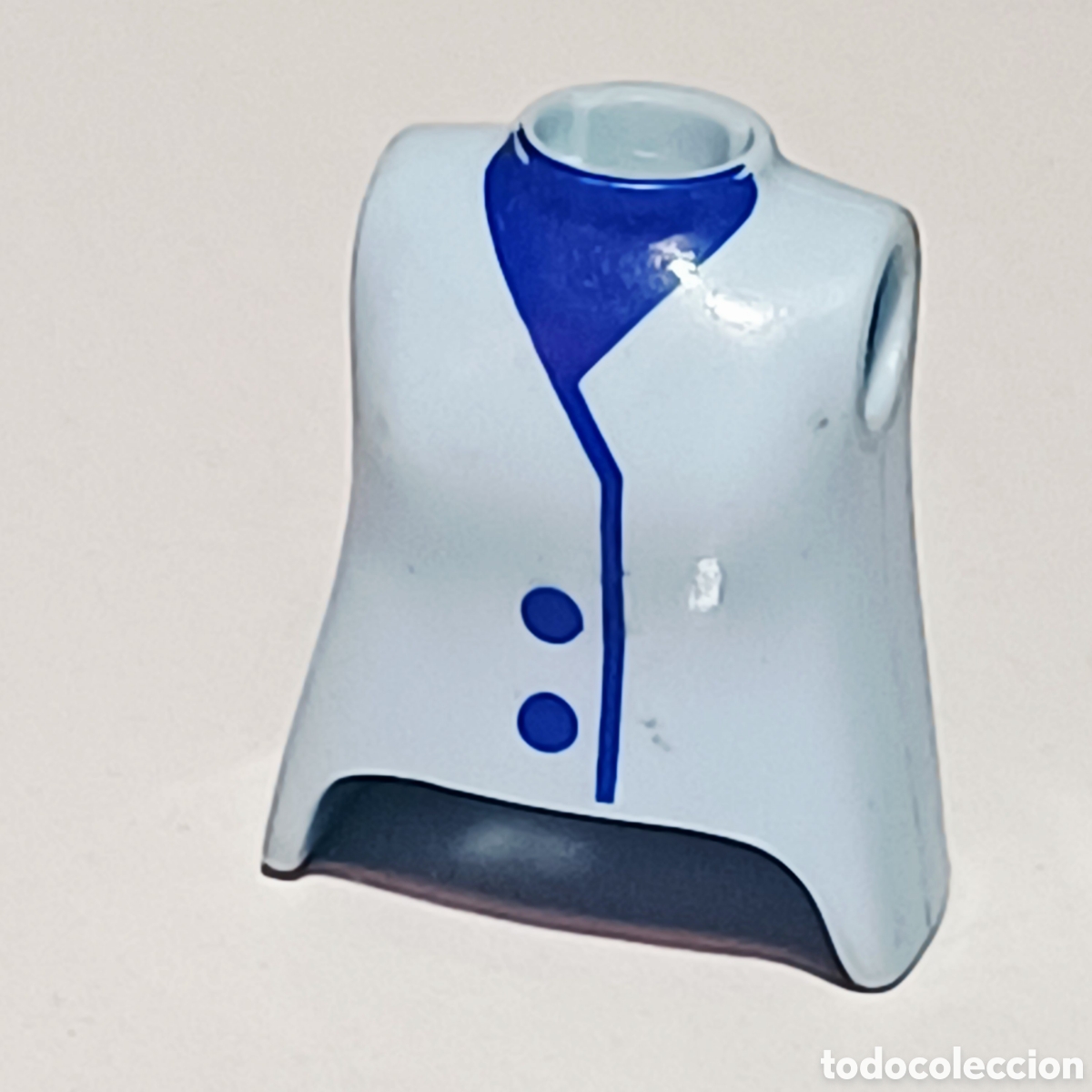 Playmobil: Pieza playmobil torso azul claro celeste femenino mujer city ciudad