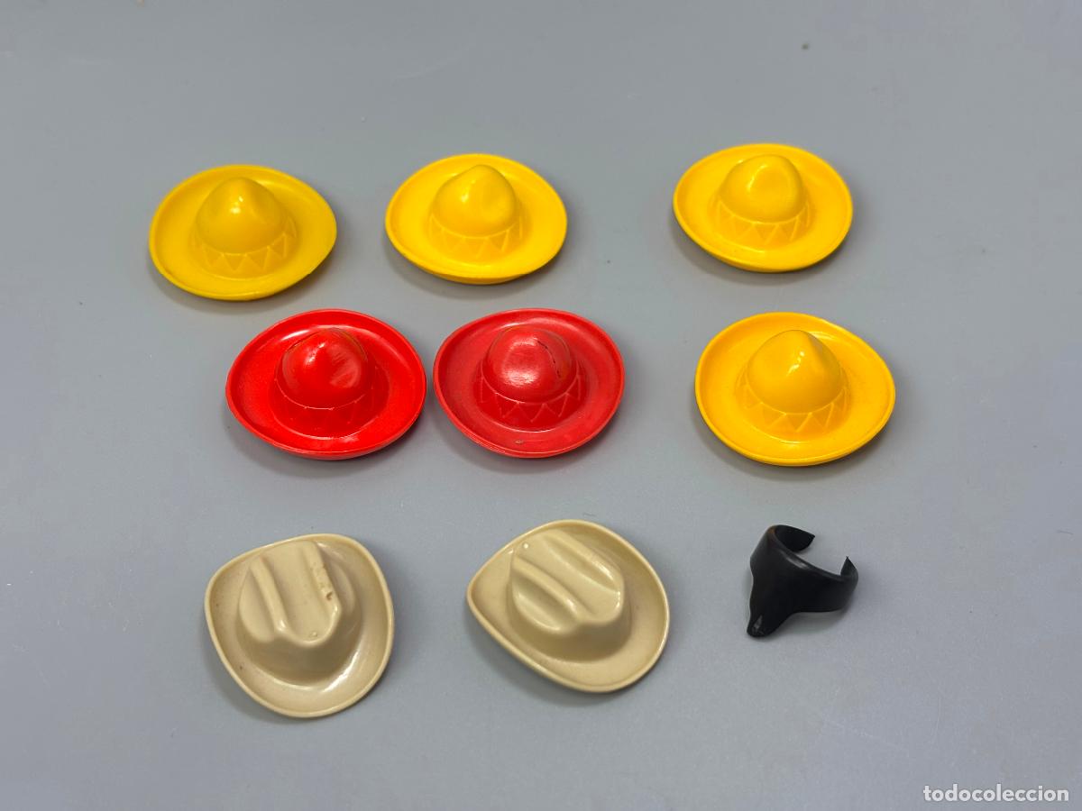 Playmobil: Playmobil lote sombrero bandido mejicano vaquero oeste
