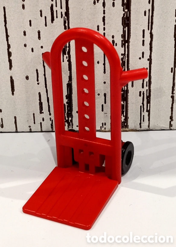 Playmobil: Playmobil carretilla roja transporte