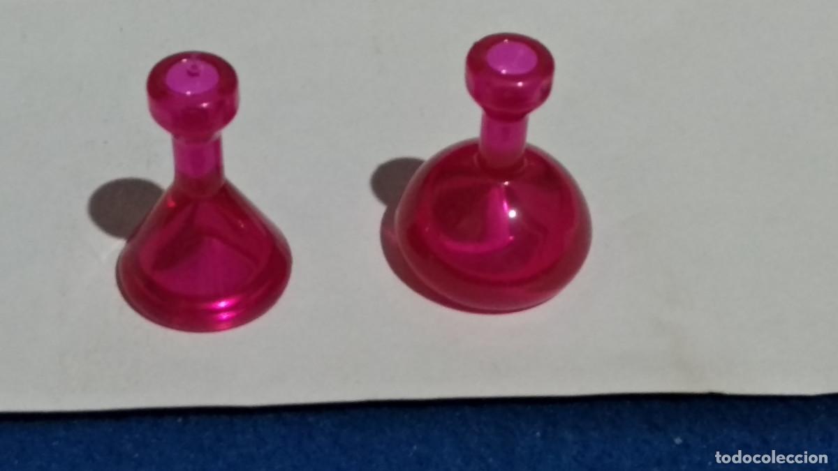 Playmobil: PLAYMOBIL Playmobil 2 frascos botellas colonia perfume morado taberna TRANSL&Uacute;CIDAS