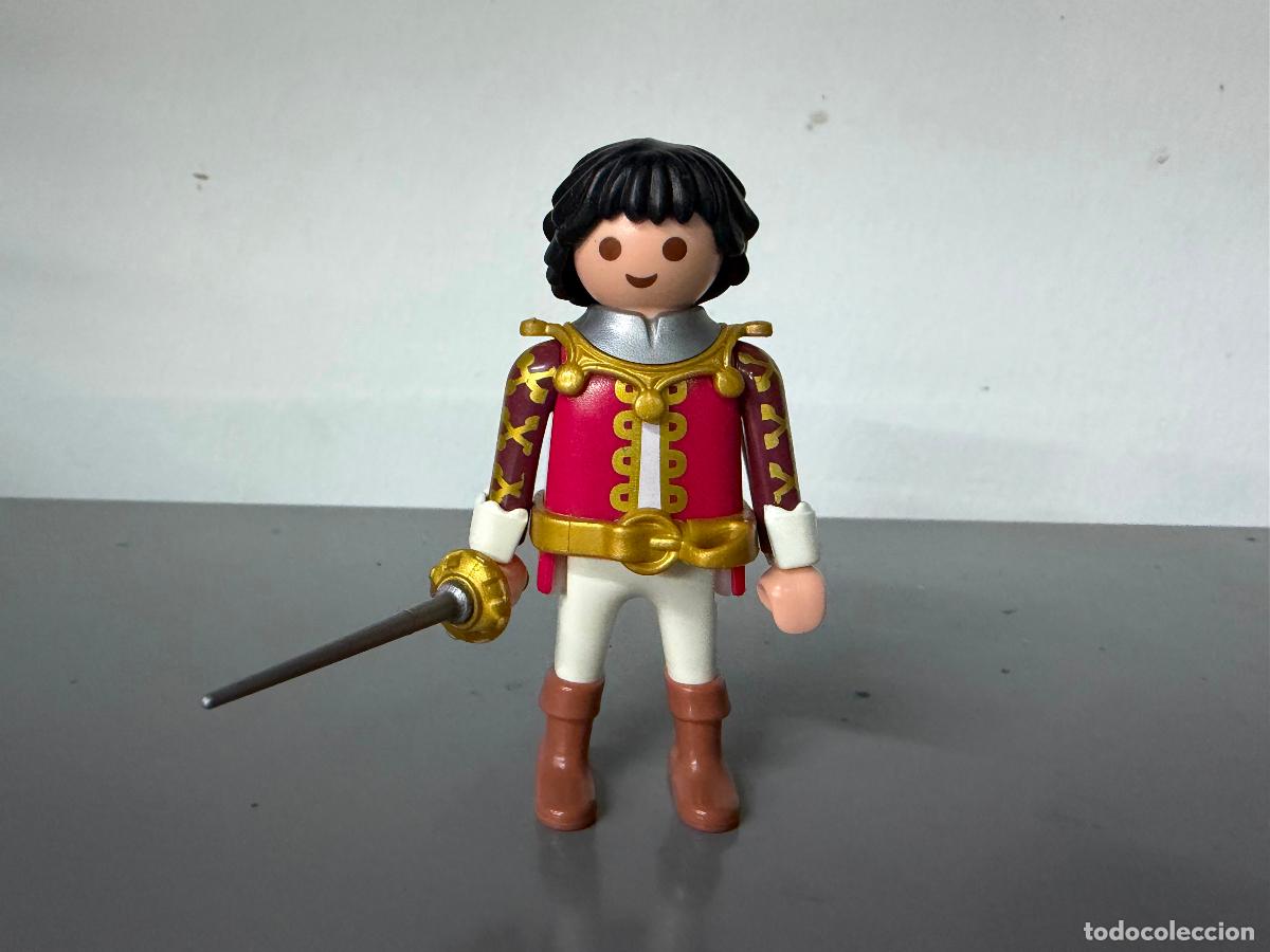 Playmobil: playmobil figura medieval principe con pu&ntilde;os cinturon y sable espada- mix25