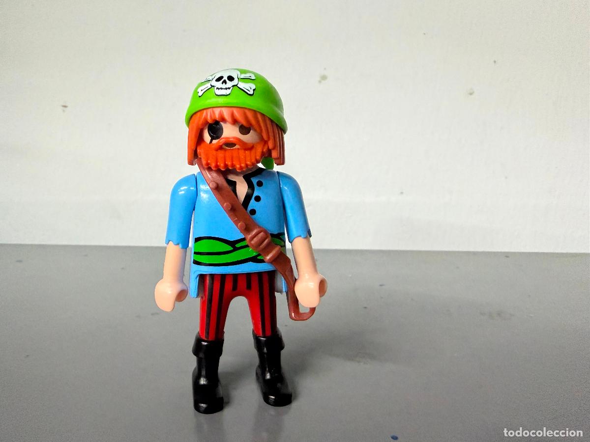 Playmobil: playmobil figura pirata botas negras y pa&ntilde;uelo cabeza - mix25
