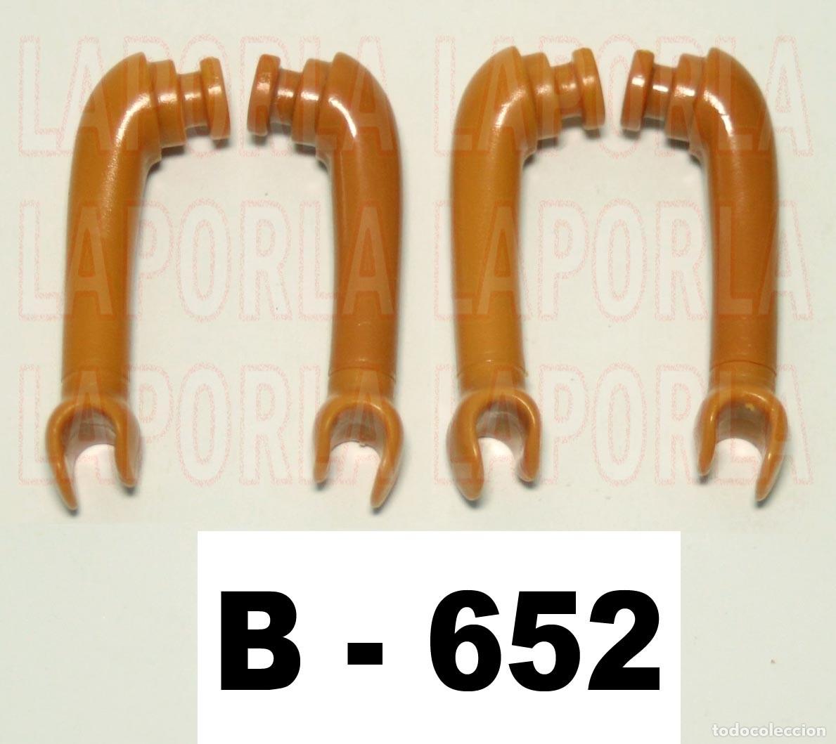 Playmobil: PLAYMOBIL 4 BRAZOS MORENOS 2 PARES (2 IZQUIERDO + 2 DERECHO) EGIPTO INDIOS TRIBU (B-652)