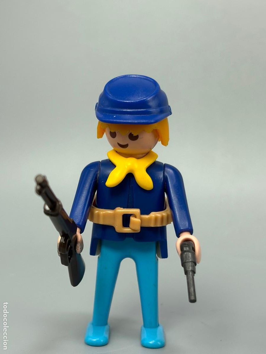 Playmobil: Playmobil figura soldado nordista con rifle