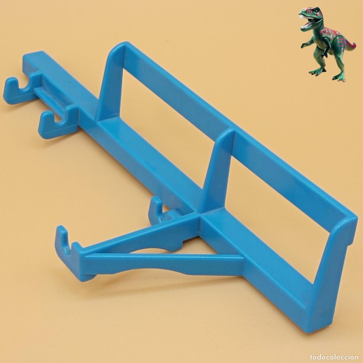 Playmobil: Playmobil barandilla azul soporte de campana sujecion barrera valla escenario circo romani 3510
