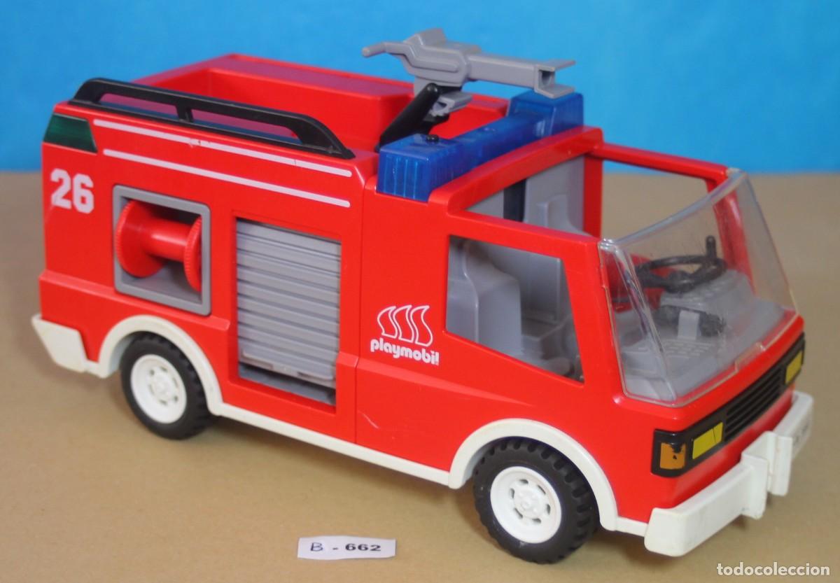 Playmobil: PLAYMOBIL CAMI&Oacute;N BOMBEROS INCOMPLETO 3880 5716 4065 5027 (B-662)