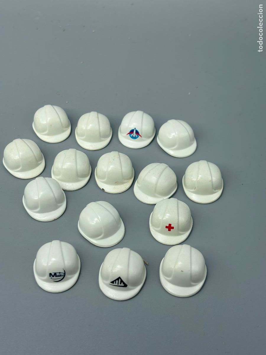 Playmobil: Playmobil lote casco obra blanco