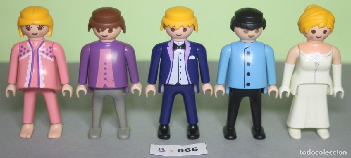 Playmobil: PLAYMOBIL 5 FIGURAS VICTORIANAS SERIE ROSA (B-666)