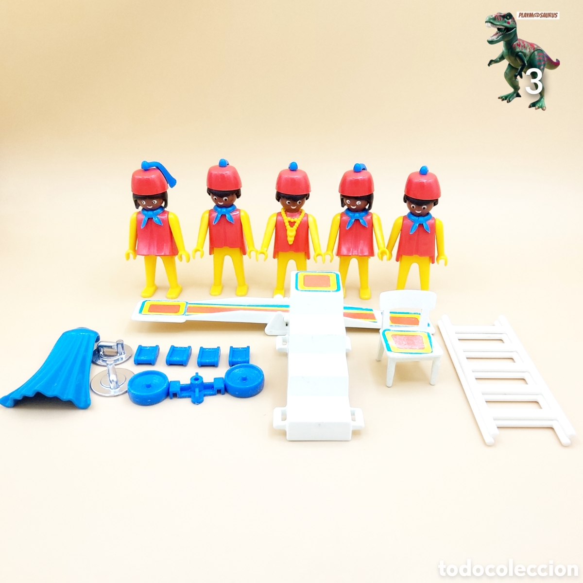 Playmobil: PLAYMOBIL 3512 acrobatas de circo espectaculo circense equilibristas africanos conjunto vintage