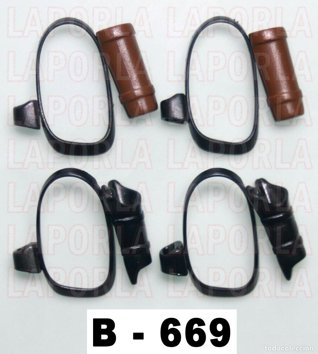 Playmobil: PLAYMOBIL 4 BANDOLERAS CON FUNDAS Y CARCAJ - MEDIEVAL B&Aacute;RBARO VIKINGO (B-669)