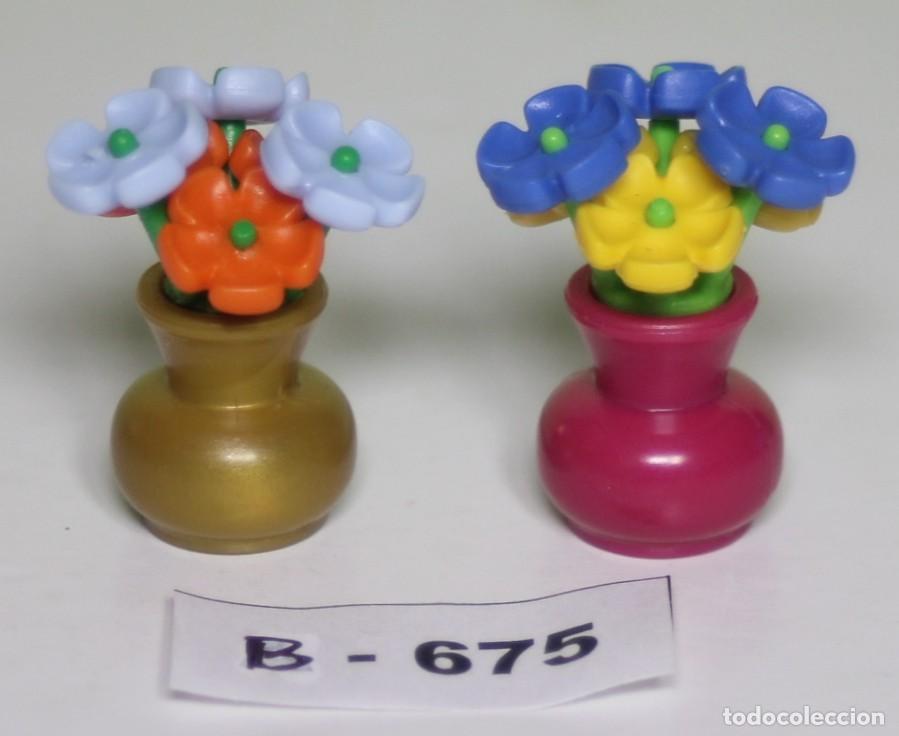 Playmobil: PLAYMOBIL 2 JARRONES CON FLORES - HOGAR JARD&Iacute;N HOGAR VEGETACI&Oacute;N (B-675)