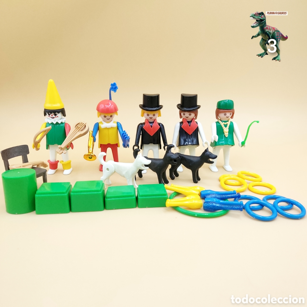 Playmobil: PLAYMOBIL 3513 malabaristas de circo domadores de perros payasos espectaculo circense antiguo