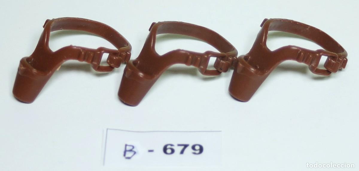 Playmobil: PLAYMOBIL 3 CINTURONES CARTUCHERA OESTE - VAQUERO FORAJIDO SHERIFF PISTOLA NORDISTAS (B-679)