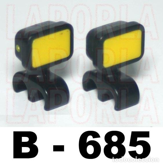 Playmobil: PLAYMOBIL 2 FOCOS PARA JEEP VEH&Iacute;CULO ANFIBIO 3346 3399 3764 4175 - RECAMBIOS REPUESTOS (B-685)