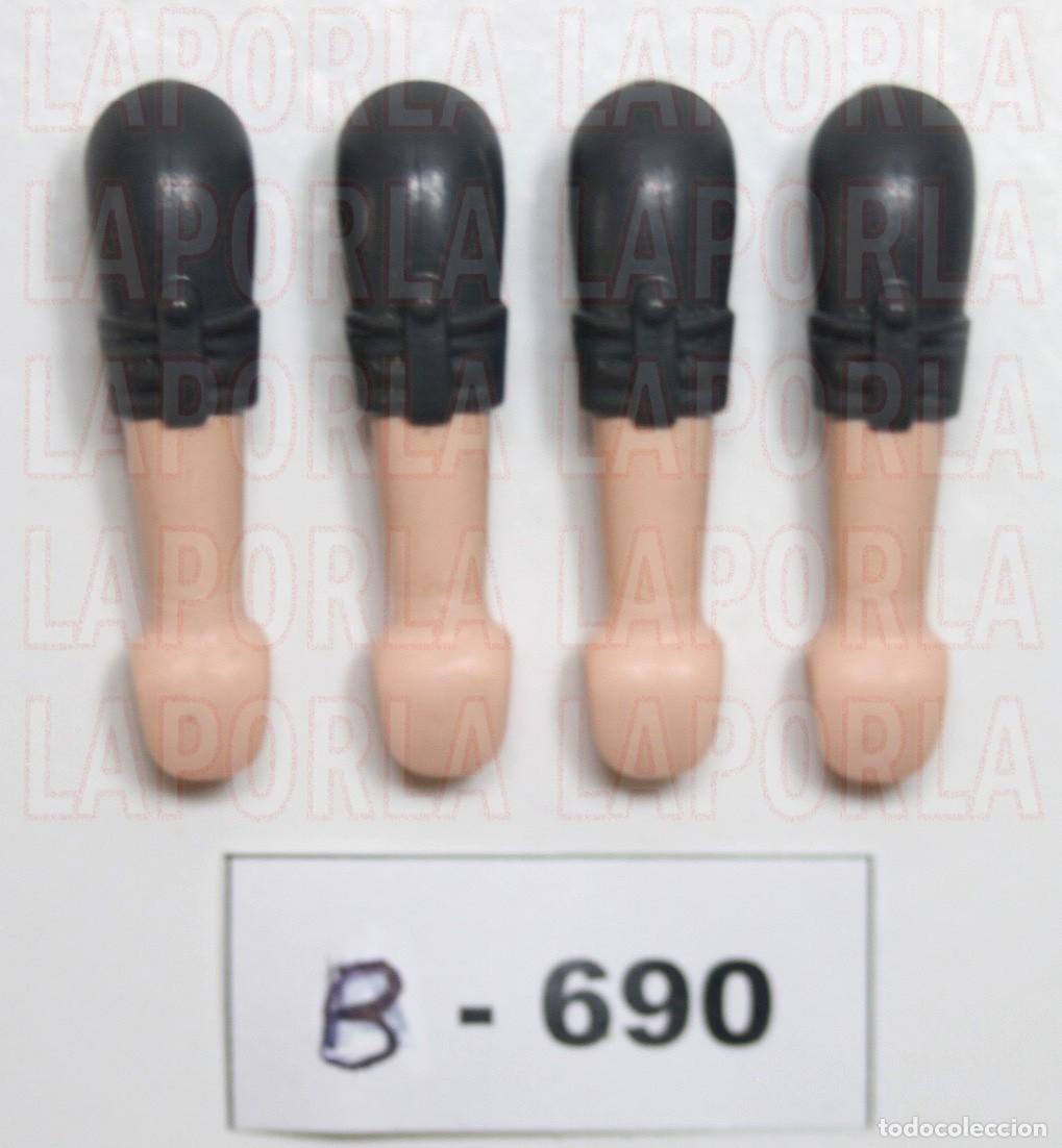 Playmobil: PLAYMOBIL 4 BRAZOS MANGA CORTA GRIS OSCURO (B-690)