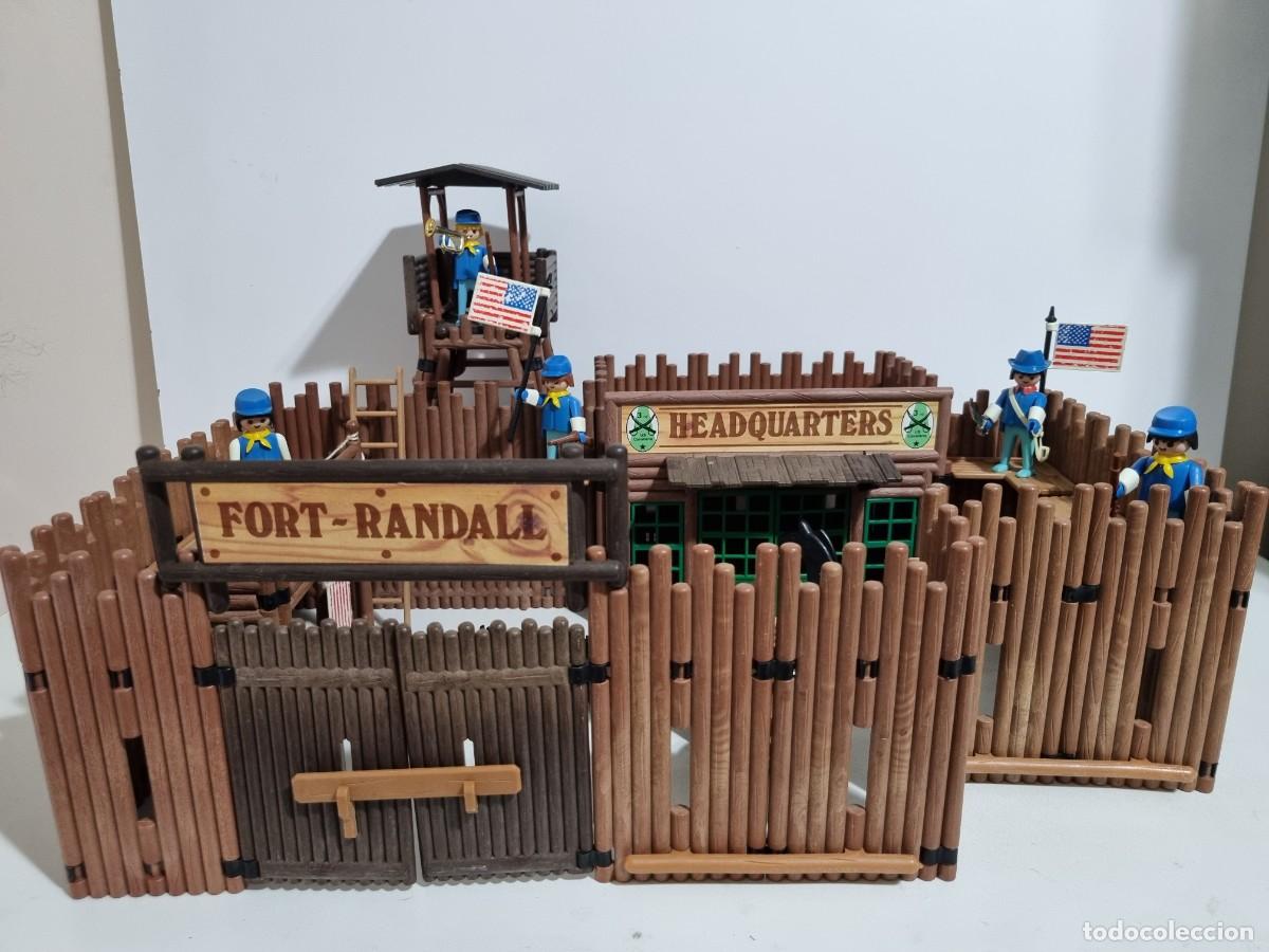 Playmobil: Playmobil 3419 Antiguo Fuerte Fort Randall Western Oeste Fortaleza Nordista Yanki