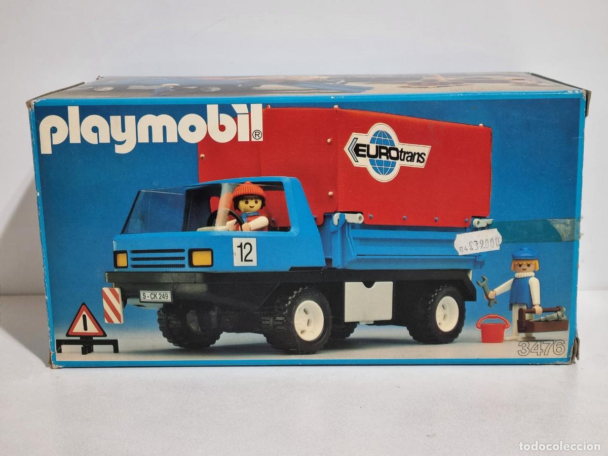 Playmobil: Playmobil 3476 Caja Antiguo Vehiculo Camion Transporte Eurotrans Mercancia