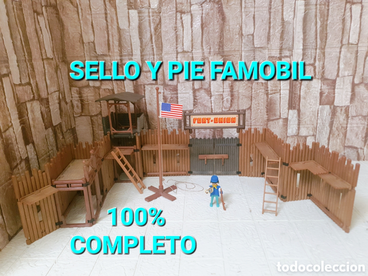Playmobil: FAMOBIL REFERENCIA 100% COMPLETA FUERTE FORT UNION 3420 PIE Y SELLO ORIGINAL TEJADO TORRE PLAYMOBIL