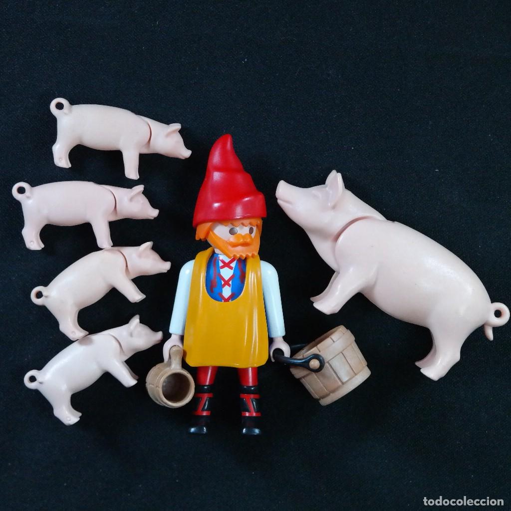 Playmobil: Playmobil campesino medieval con chanchos ☼