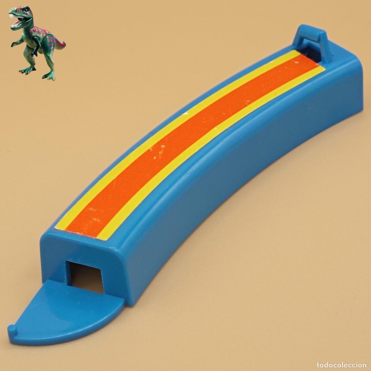 Playmobil: Playmobil barrera azul entrada pista central zocalo gradas anillo arena circo romani 3510