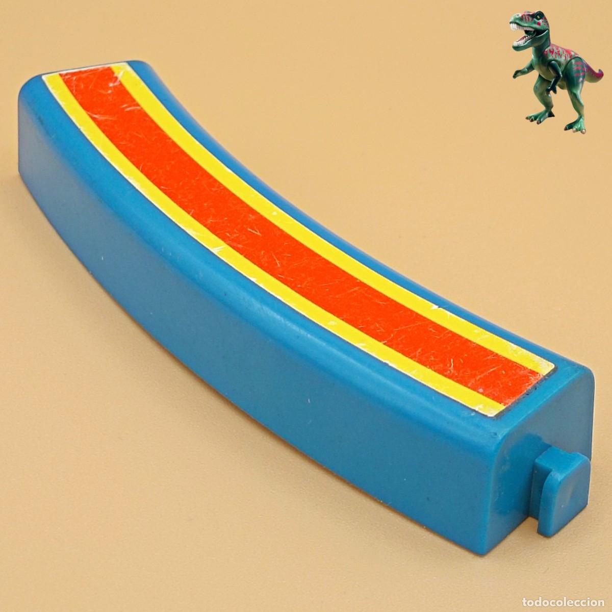 Playmobil: Playmobil barrera azul entrada pista central zocalo gradas anillo arena circo romani 3510