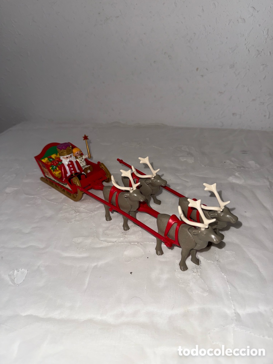 Playmobil: Playmobil 3604 Santa&rsquo;s Magic Sleigh 4 Reindeer Christmas Vintage 2001