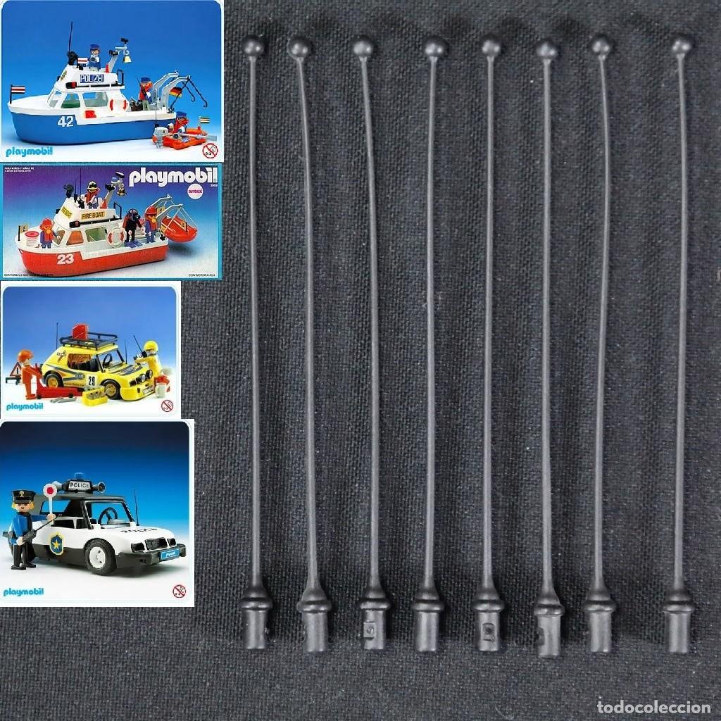 Playmobil: Playmobil 8 antenas de barcos, vehiculos, coches ☼