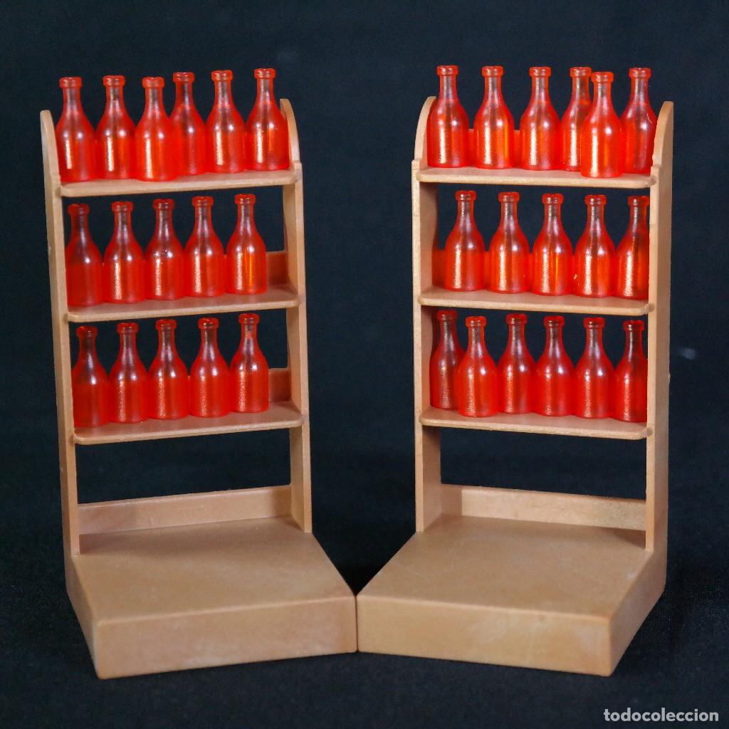 Playmobil: Playmobil dos estanterias con botellas ☼