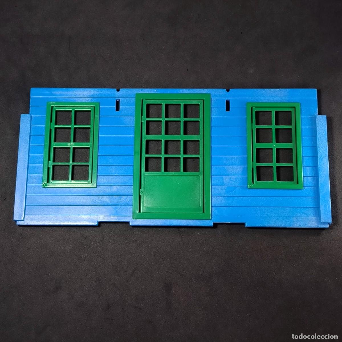Playmobil: Playmobil pared frontal azul casa oeste ☼