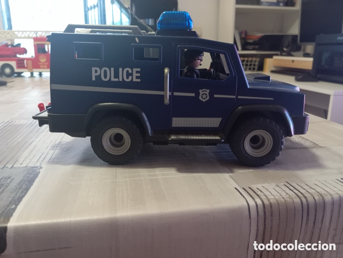 Playmobil: Furg&oacute;n polic&iacute;a azul playmobil