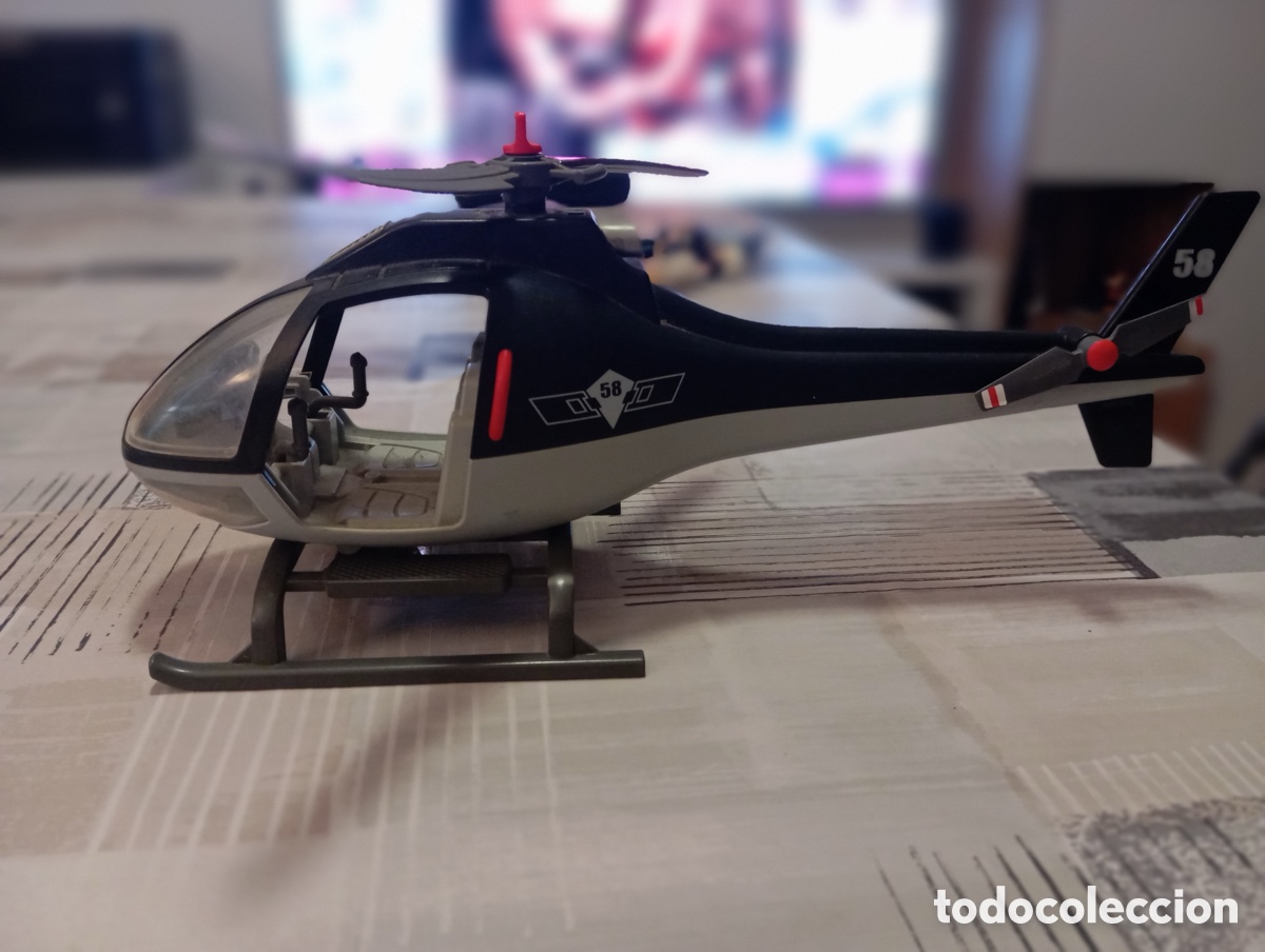 Playmobil: Helic&oacute;ptero playmobil polic&iacute;a