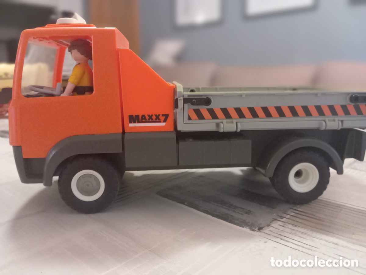 Playmobil: Cami&oacute;n naranja playmobil