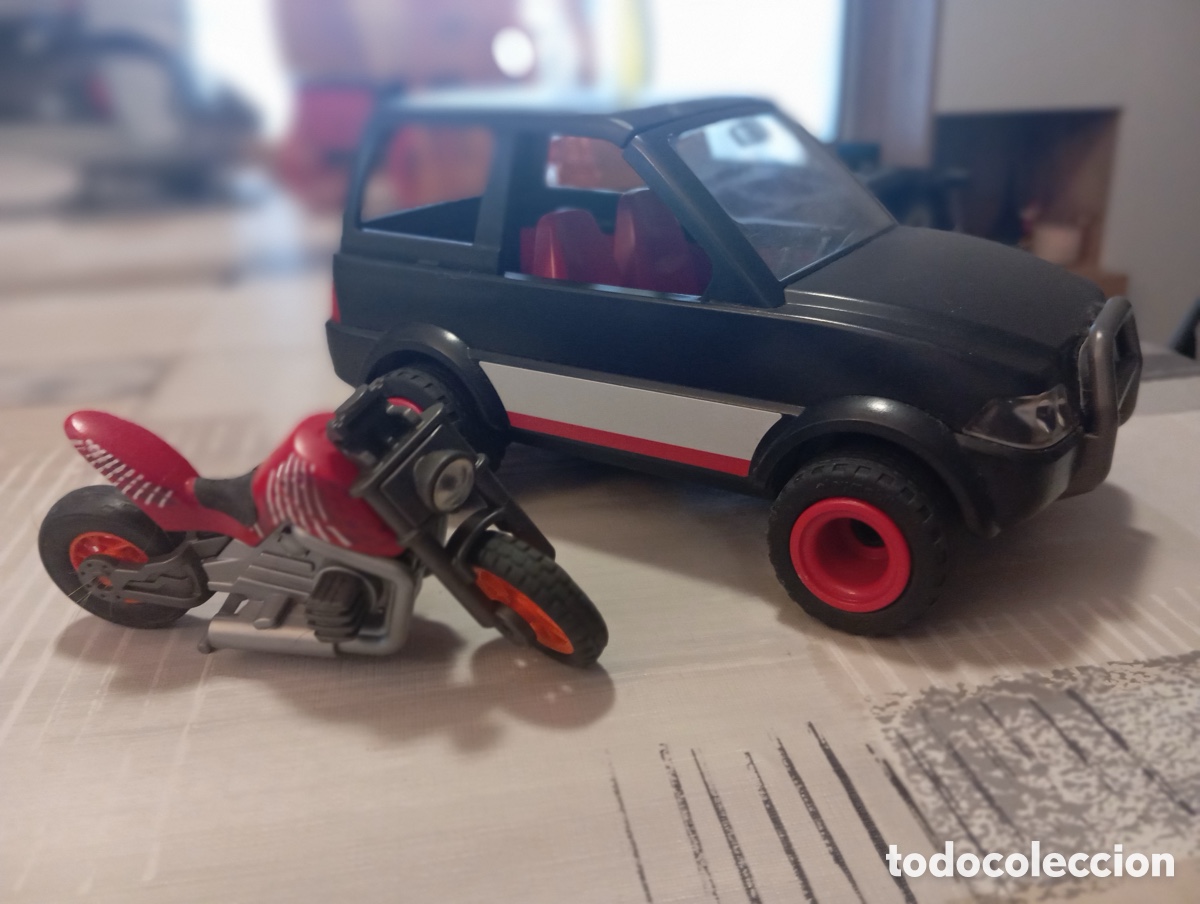 Playmobil: Coche y moto de delicuentes playmobil