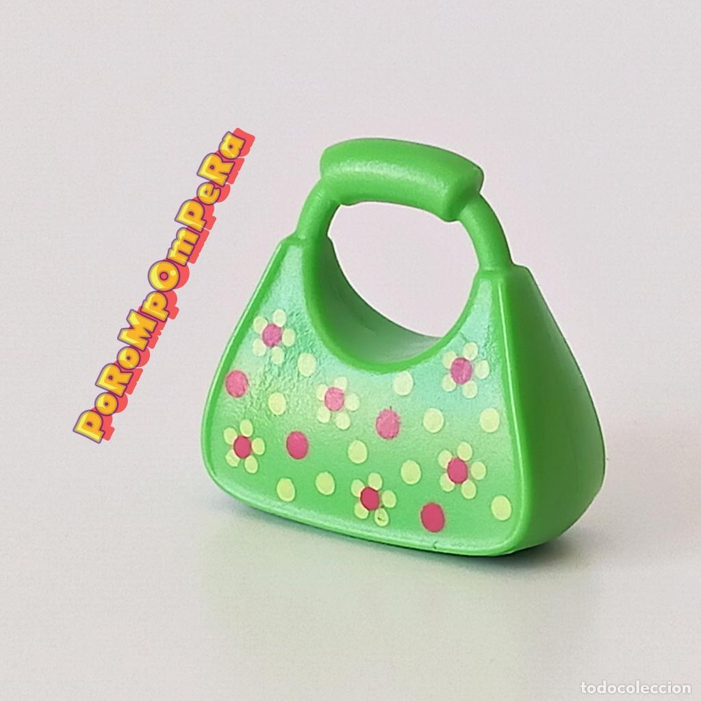 Playmobil: PLAYMOBIL bolso verde flores 5490 5573 tienda de moda accesorio chica mujer U2