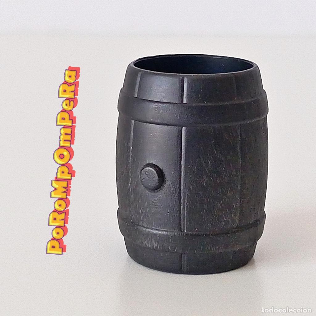 Playmobil: PLAYMOBIL barril negro tonel barco pirata oeste medieval bel&eacute;n U2