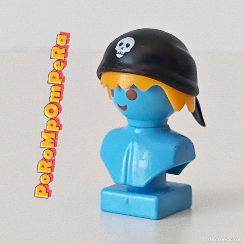 Playmobil: PLAYMOBIL bandana pirata goma negra calavera pa&ntilde;uelo cabeza n&aacute;ufrago tibur&oacute;n U2