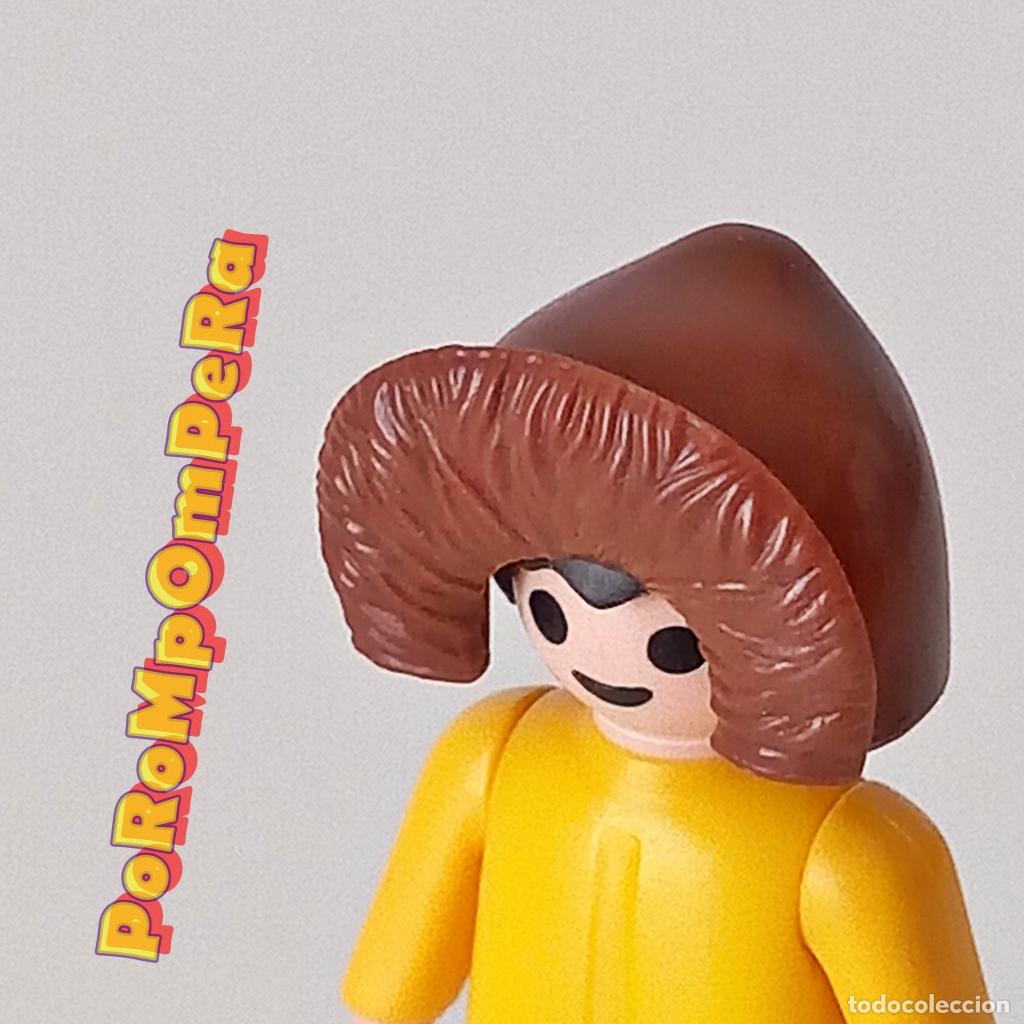 Playmobil: PLAYMOBIL gorro marr&oacute;n infantil tipo piel esquimal 3465 3466 capucha innuit invierno U2