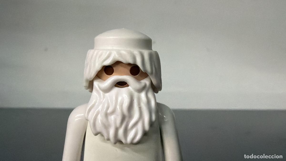 Playmobil: PLAYMOBIL barba blanca poblada+ cabeza+pelo blanco anciano melena recambio -las 3 cosas- hea1